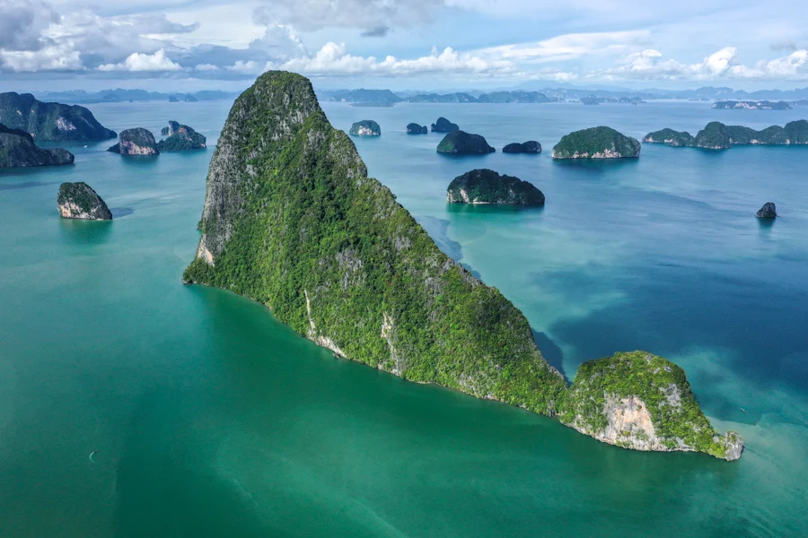 Sunset over Phang Nga Bay